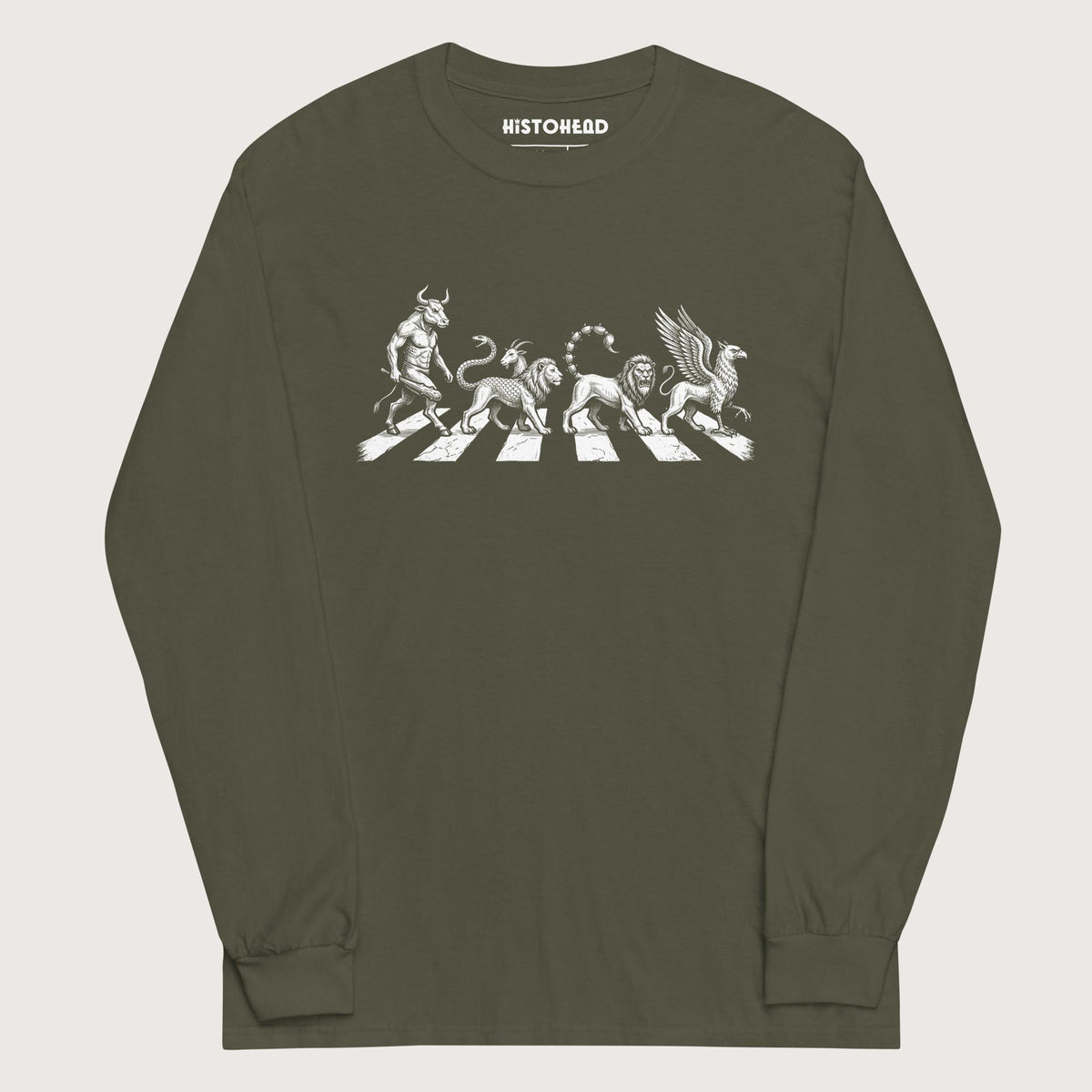 Military Green Beast Road - Long Sleeve - history buff gift by HistoHead