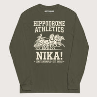 Military Green Hippodrome Athletics - Long Sleeve - history buff gift by HistoHead