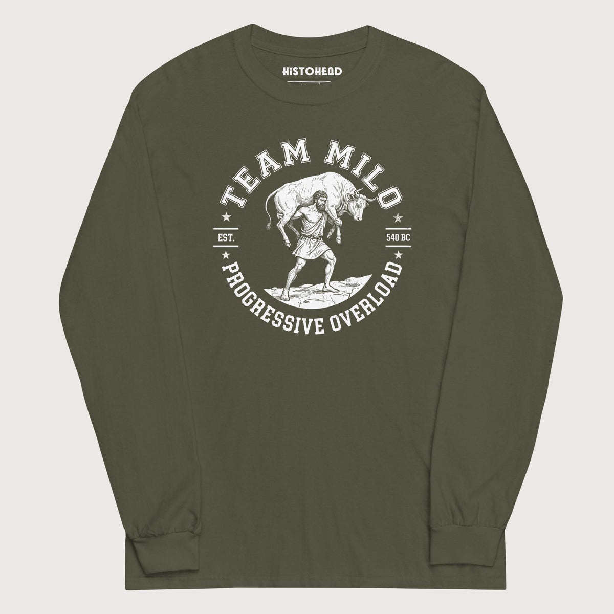 Military Green Team Milo - Long Sleeve - history buff gift by HistoHead