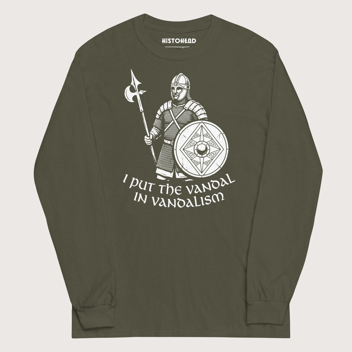 Military Green Vandal in Vandalism - Long Sleeve - history buff gift by HistoHead