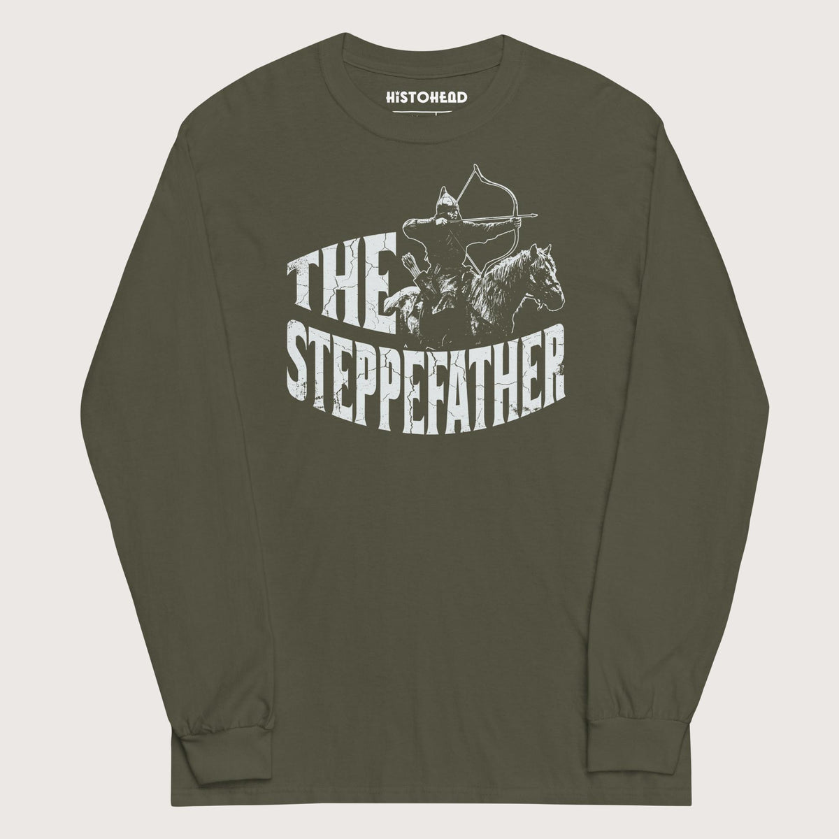 Military Green The Steppefather - Long Sleeve - history buff gift by HistoHead