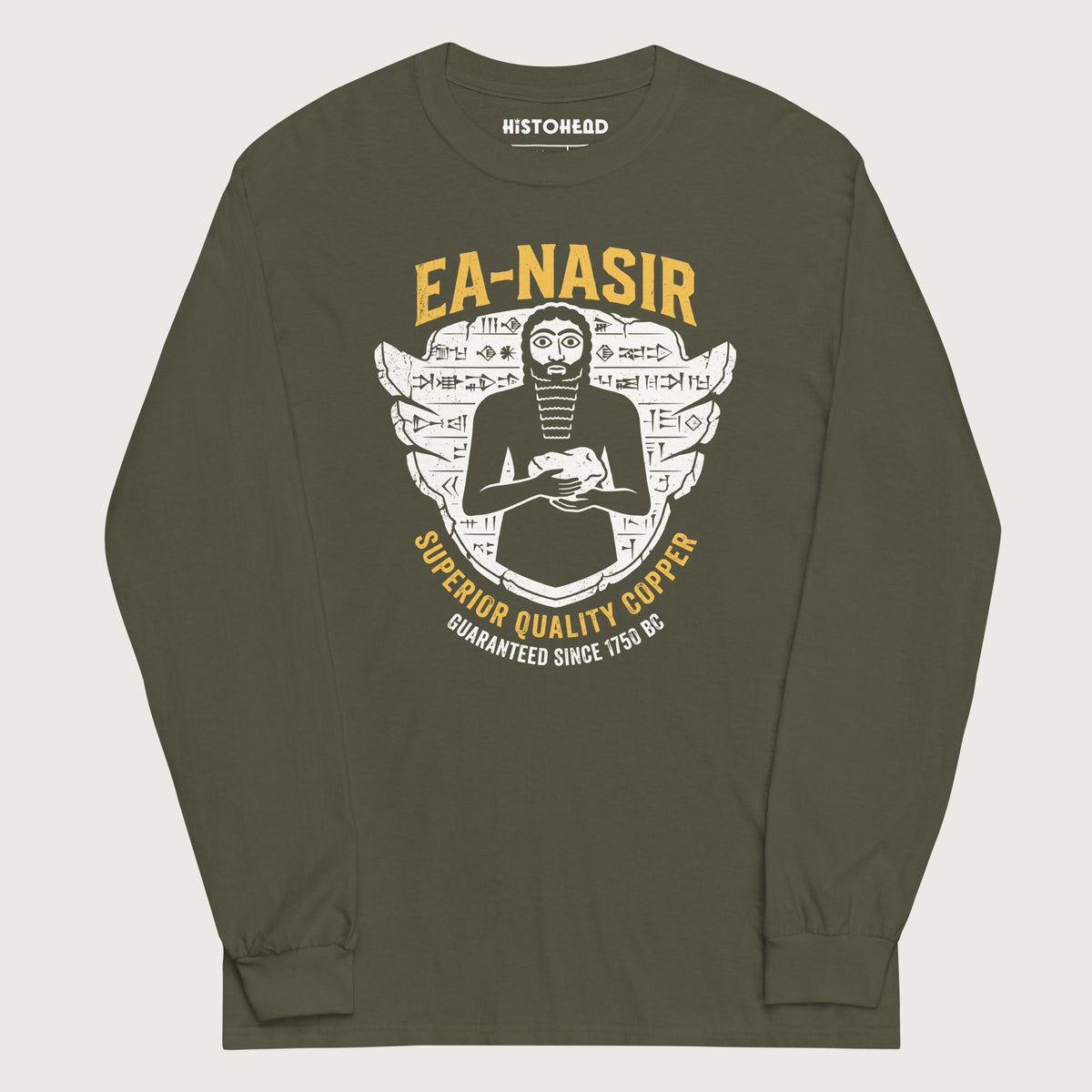 Military Green Ea-Nasir Superior Copper Guaranteed - Long Sleeve - history buff gift by HistoHead