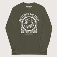 Military Green Alexander the Great First Avenger - Long Sleeve - history buff gift by HistoHead