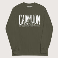 Military Green Cadwallon Conqueror of Northumbria - Long Sleeve - history buff gift by HistoHead