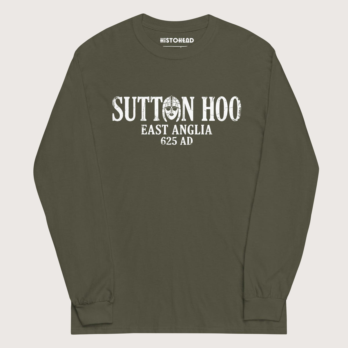 Military Green Sutton Hoo - Long Sleeve - history buff gift by HistoHead