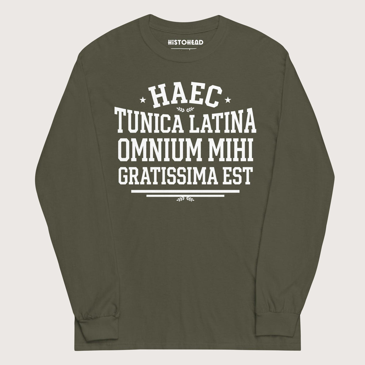 Military Green This Is My Favorite Latin Shirt - Long Sleeve - history buff gift by HistoHead