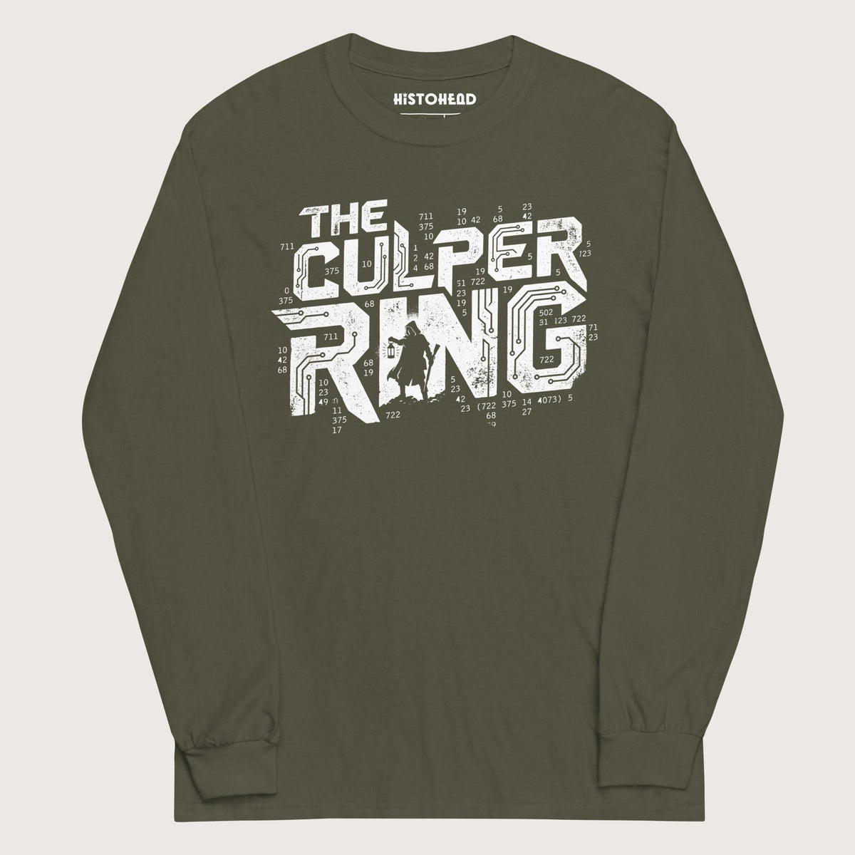 Military Green The Culper Ring - Long Sleeve - history buff gift by HistoHead