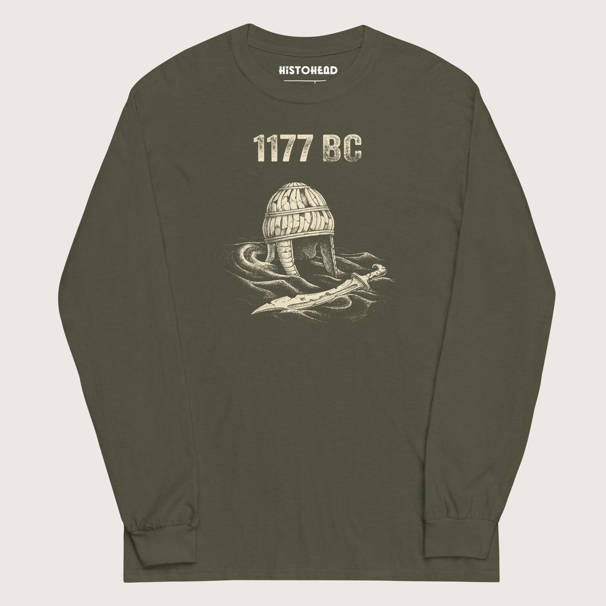 Military Green 1177 BC - Long Sleeve - history buff gift by HistoHead