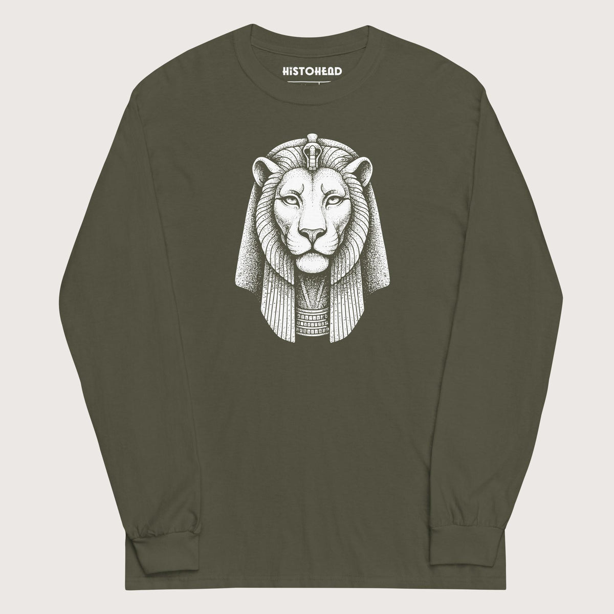 Military Green Sekhmet - Long Sleeve - history buff gift by HistoHead