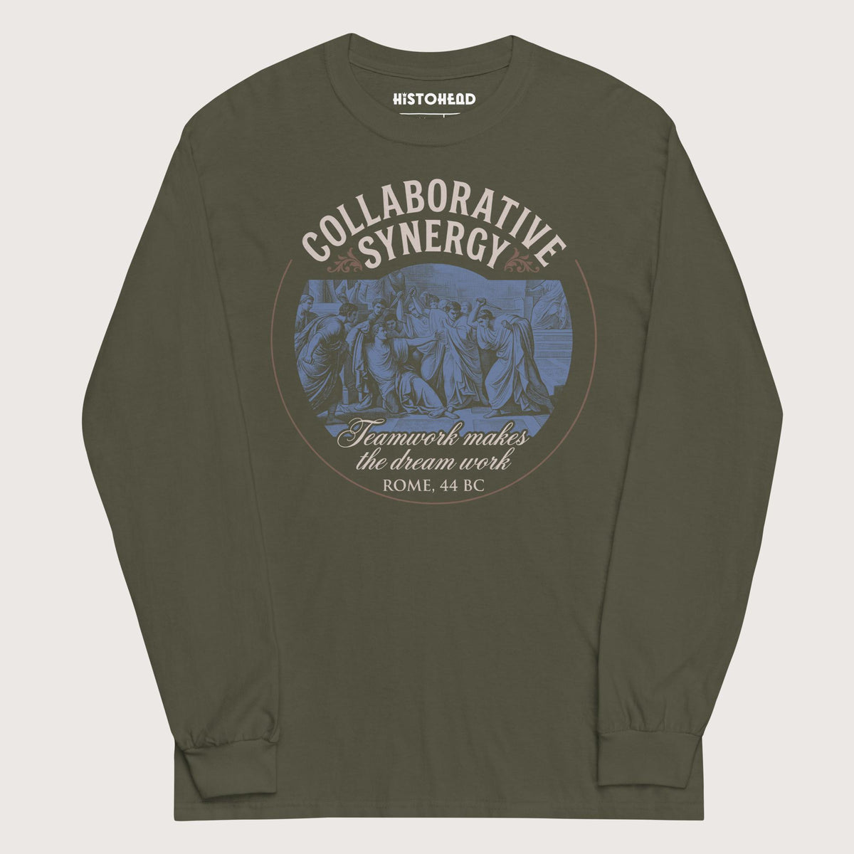 Military Green Collaborative Synergy - Long Sleeve - history buff gift by HistoHead