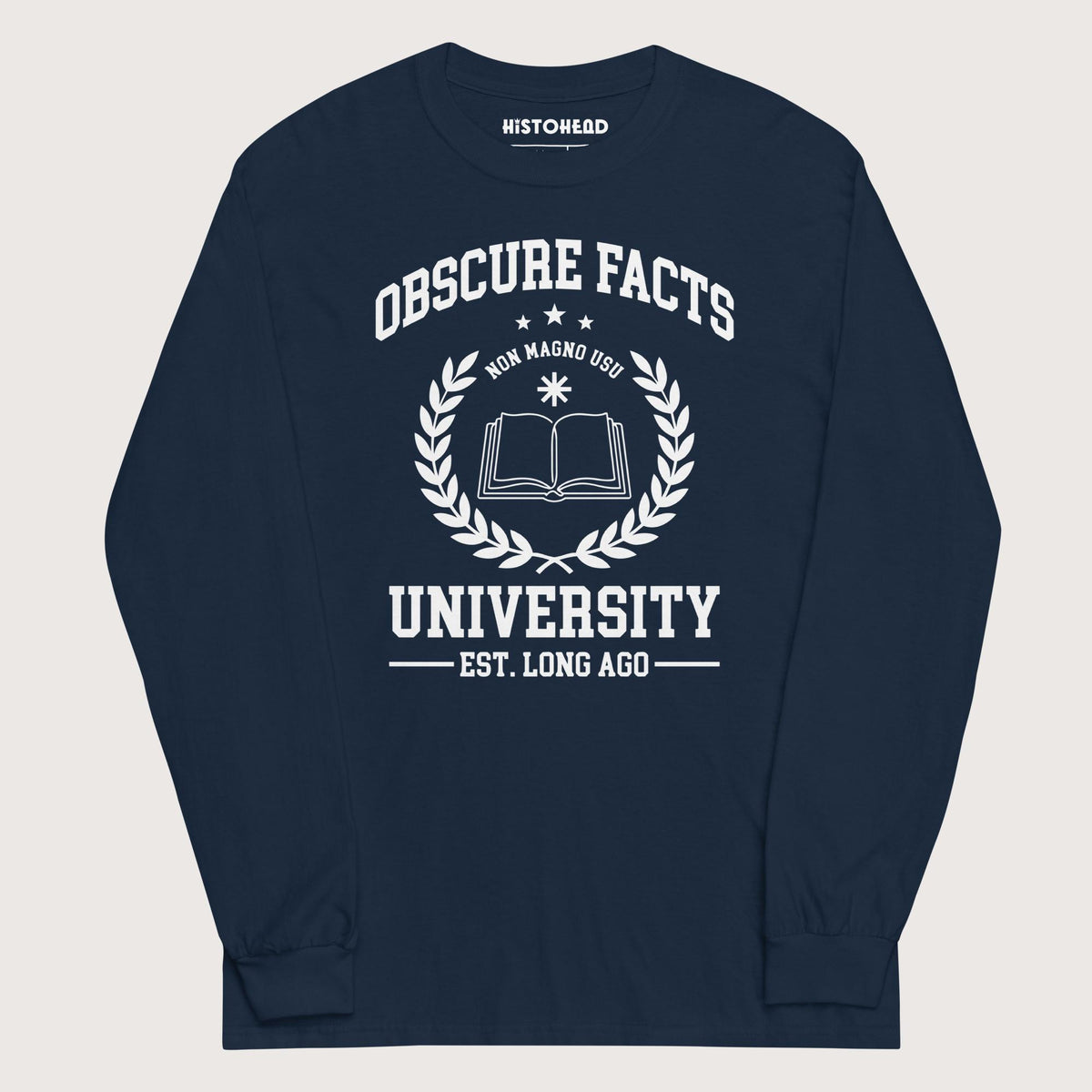 Navy Obscure Facts University - Long Sleeve - history buff gift by HistoHead