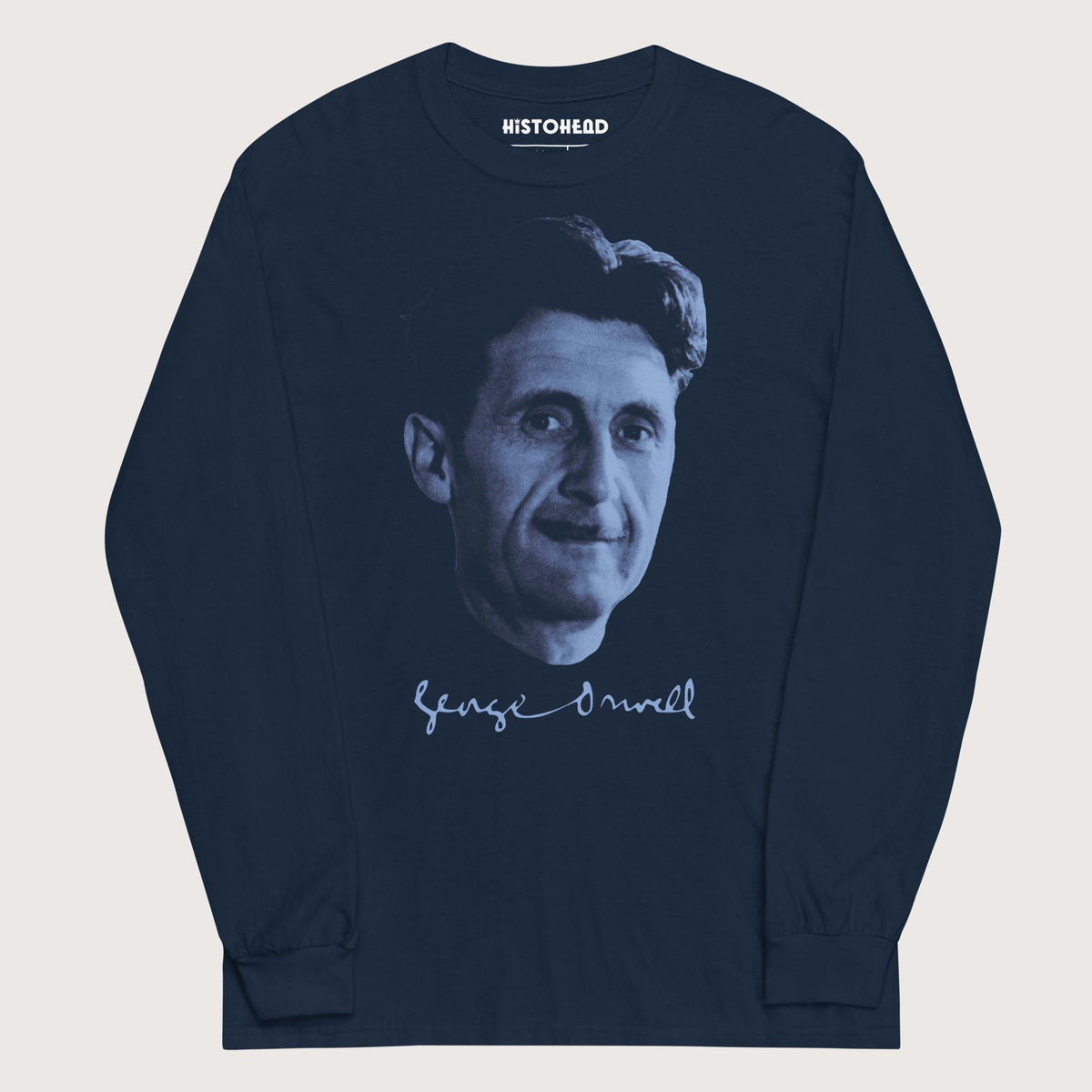 Navy George Orwell - Long Sleeve - history buff gift by HistoHead