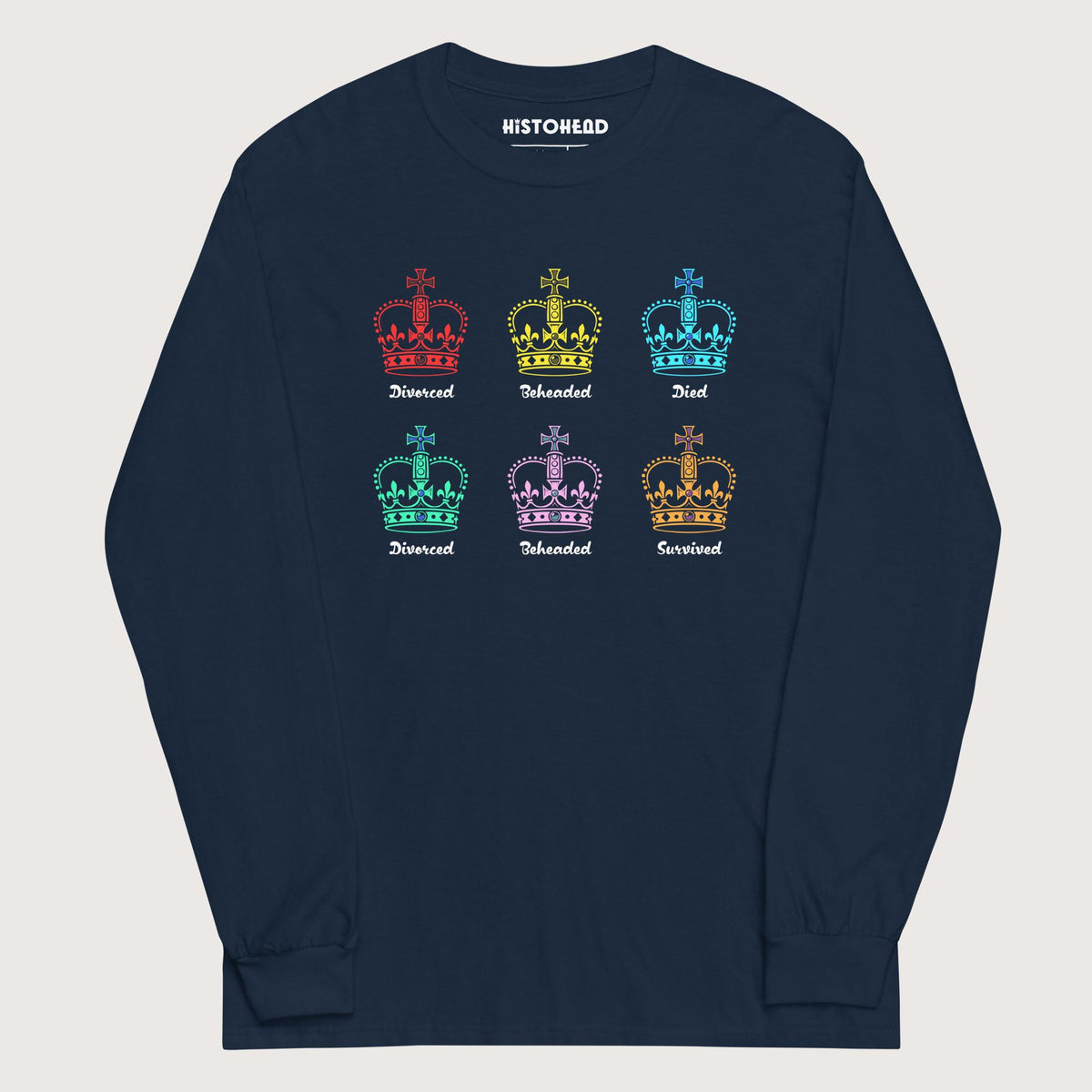 Navy Six Queens - Long Sleeve - history buff gift by HistoHead