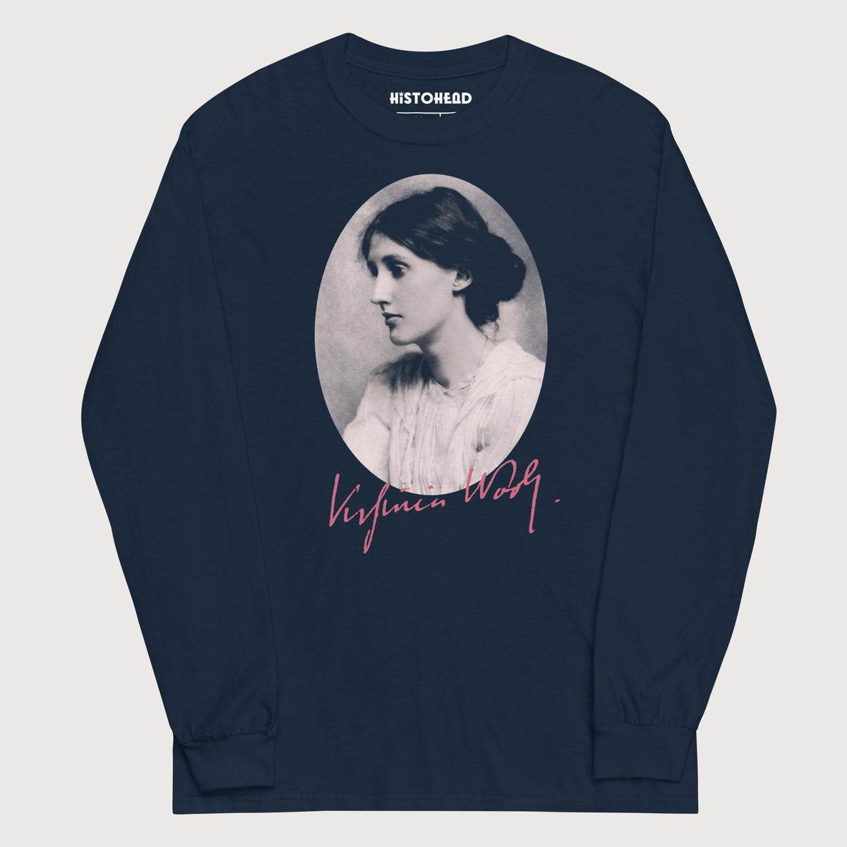 Navy Virginia Woolf - Long Sleeve - history buff gift by HistoHead