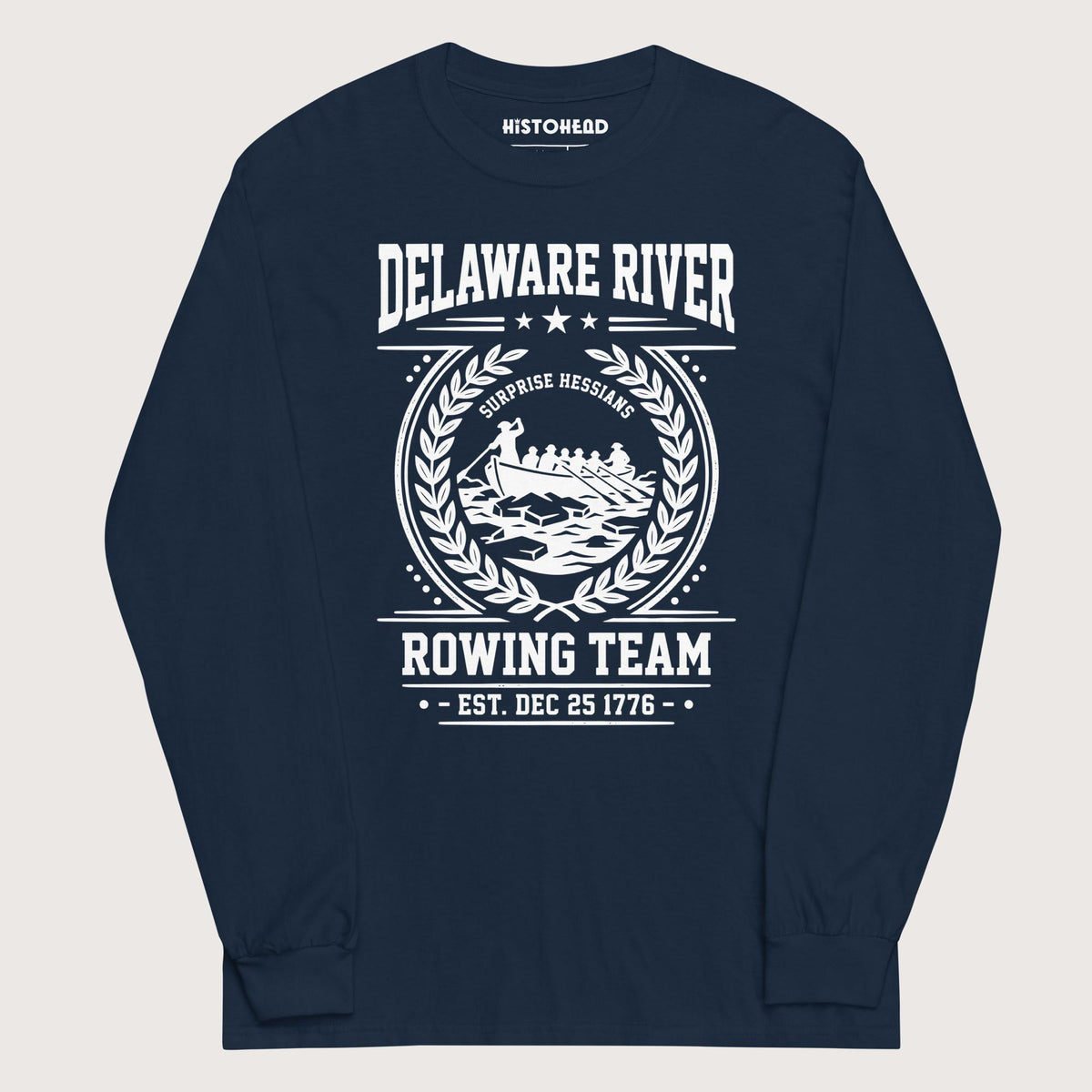 Navy Delaware River Rowing Team - Long Sleeve - history buff gift by HistoHead