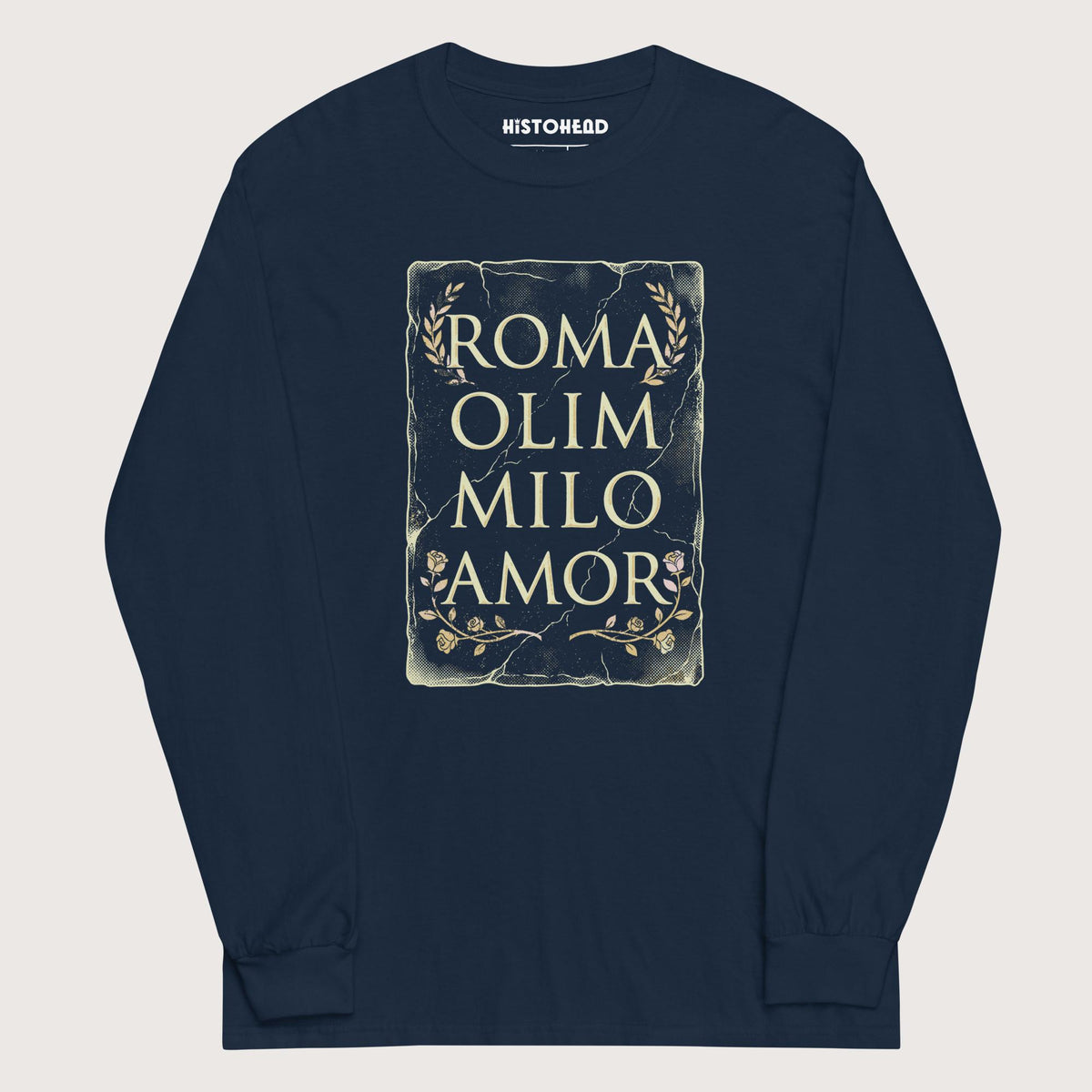 Navy Roma Amor - Long Sleeve - history buff gift by HistoHead
