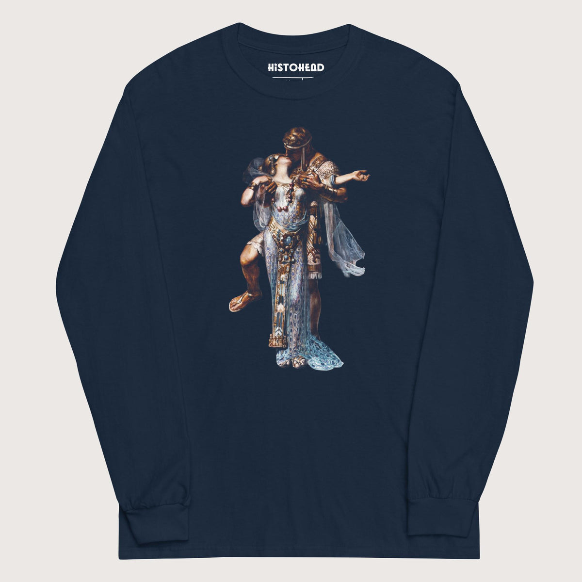 Navy Cleopatra and Antony - Long Sleeve - history buff gift by HistoHead