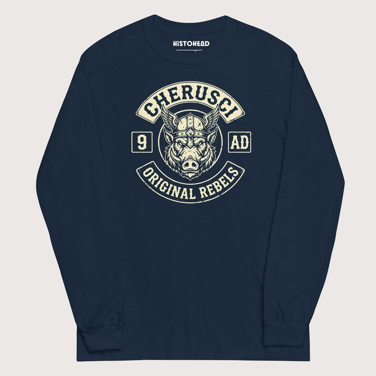 Navy Cherusci Original Rebels - Long Sleeve - history buff gift by HistoHead