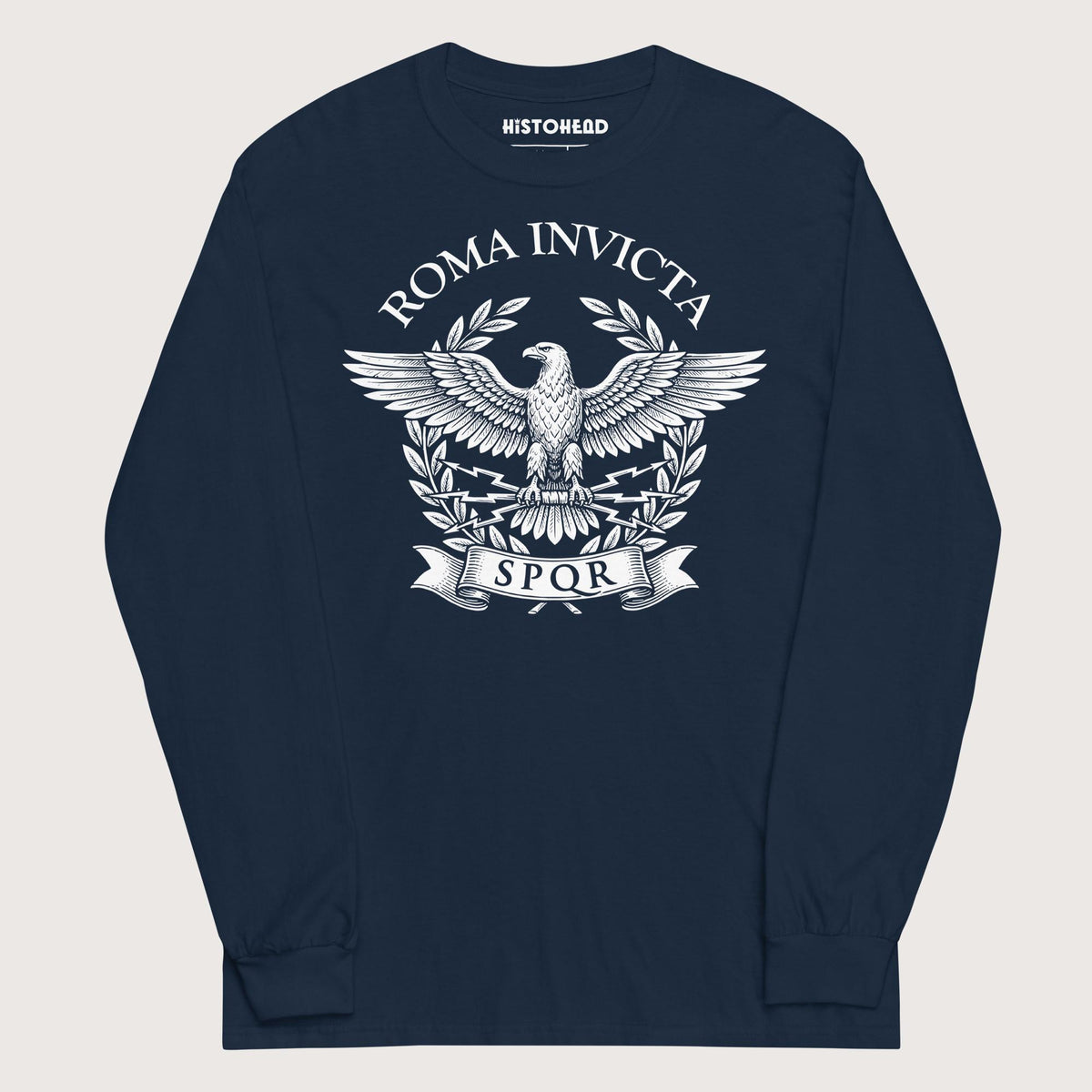 Navy Roma Invicta - Long Sleeve - history buff gift by HistoHead