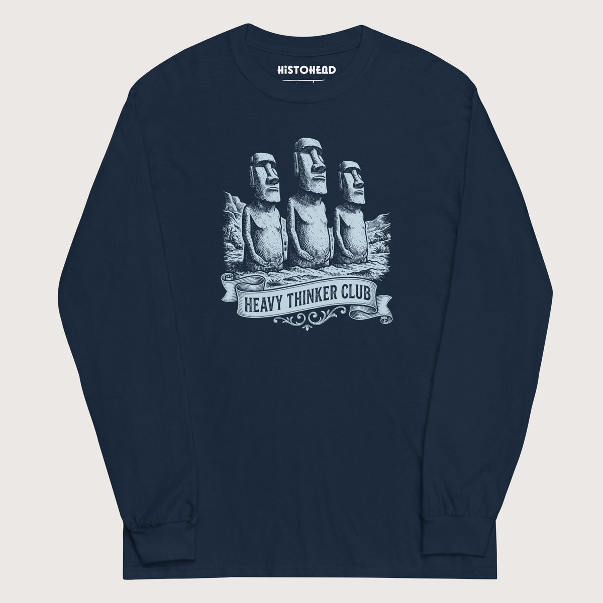 Navy Heavy Thinker Club - Long Sleeve - history buff gift by HistoHead