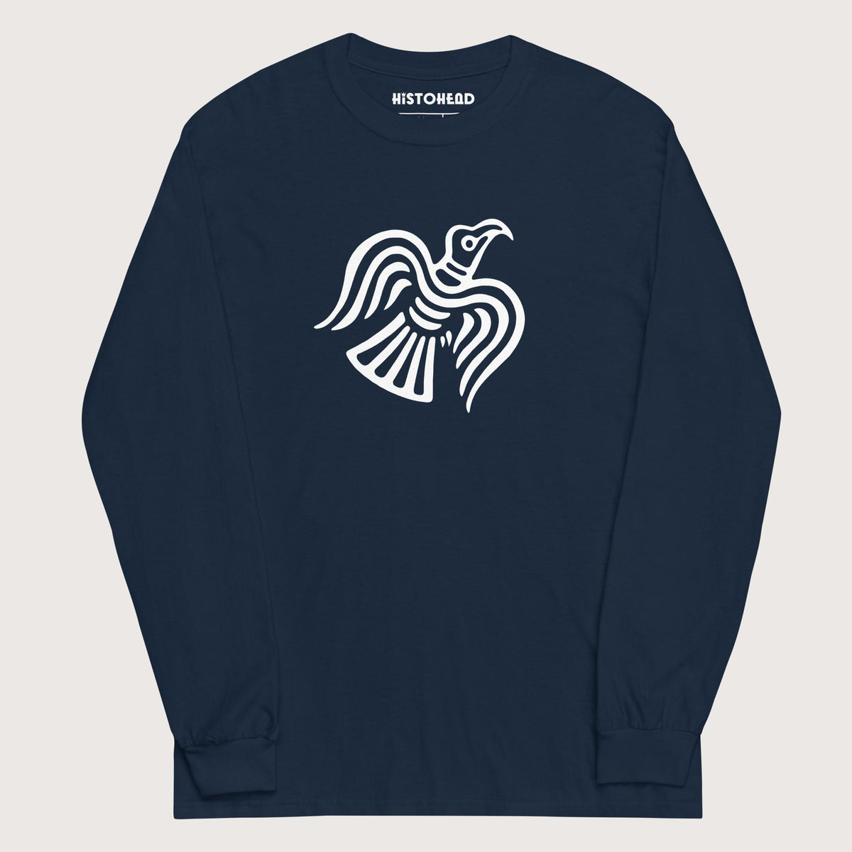 Navy Viking Raven Symbol - Long Sleeve - history buff gift by HistoHead