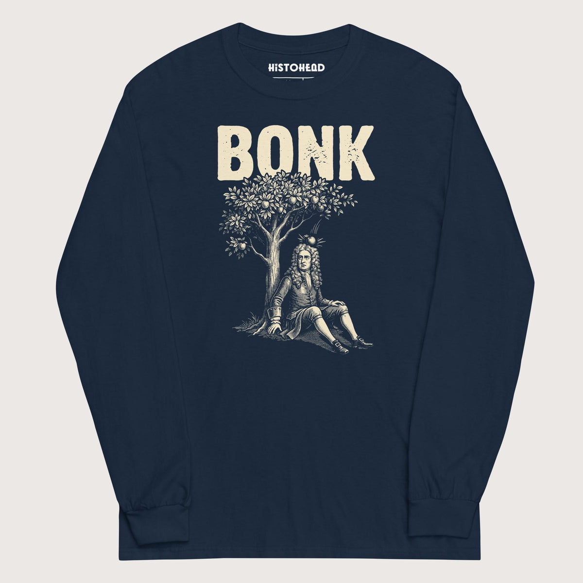 Navy Newton Bonk - Long Sleeve - history buff gift by HistoHead