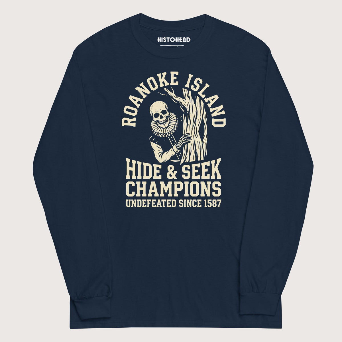 Navy Roanoke Island Hide & Seek - Long Sleeve - history buff gift by HistoHead