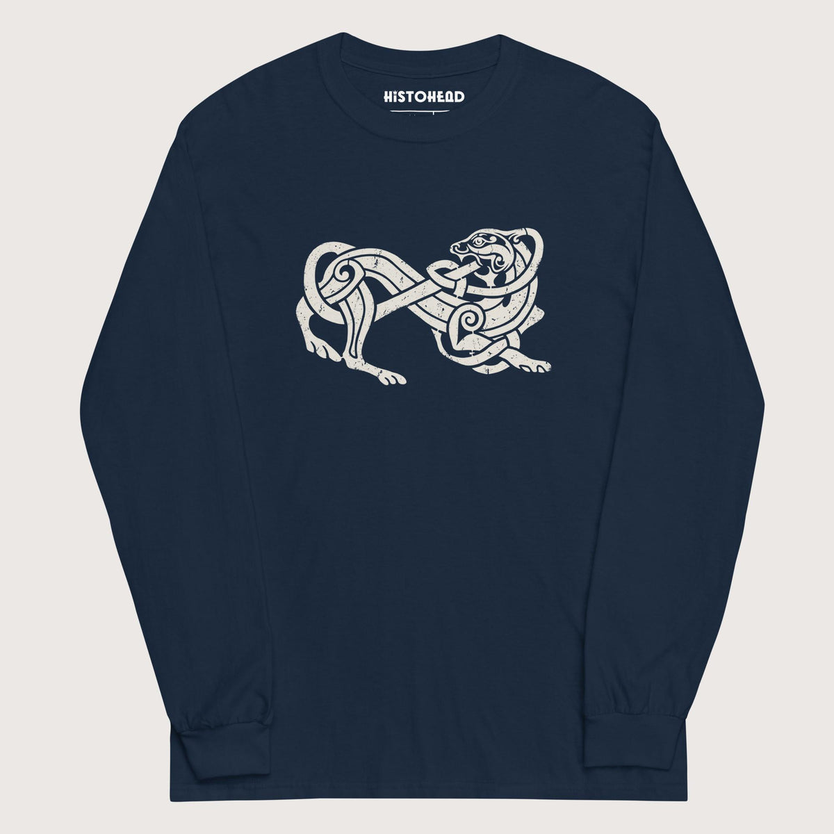 Navy Norse Lion - Long Sleeve - history buff gift by HistoHead