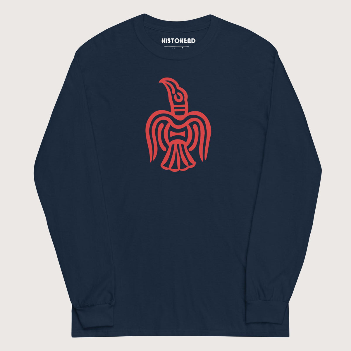 Navy Viking York Raven - Long Sleeve - history buff gift by HistoHead