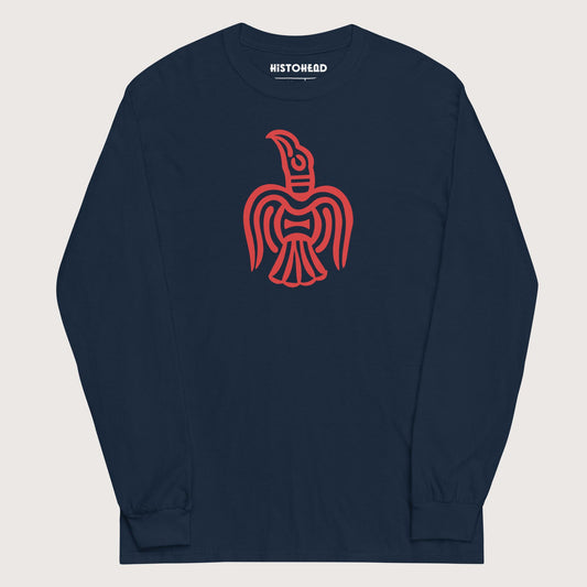 Navy Viking York Raven - Long Sleeve - history buff gift by HistoHead