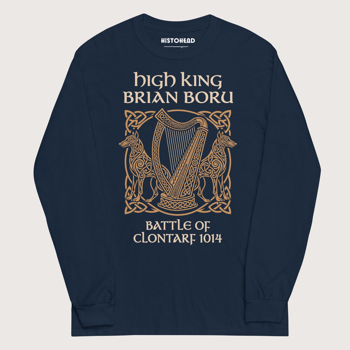 Navy Brian Boru - Long Sleeve - history buff gift by HistoHead