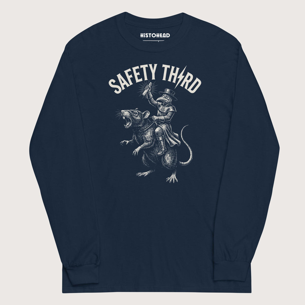 Navy Plague Doctor Safety Third - Long Sleeve - history buff gift by HistoHead