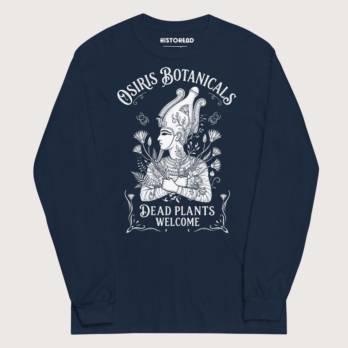 Navy Osiris Botanicals - Long Sleeve - history buff gift by HistoHead