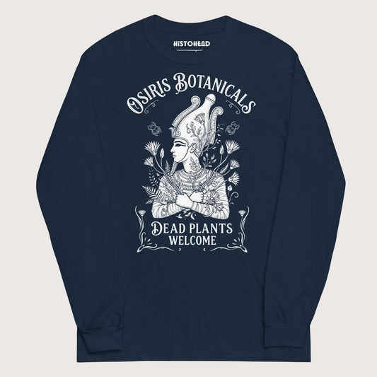 Navy Osiris Botanicals - Long Sleeve - history buff gift by HistoHead