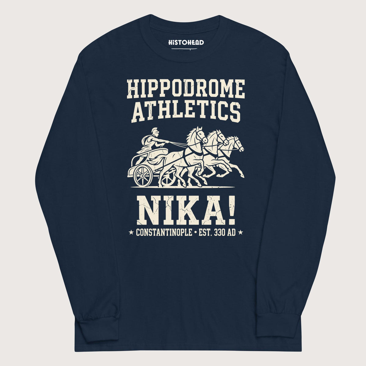 Navy Hippodrome Athletics - Long Sleeve - history buff gift by HistoHead
