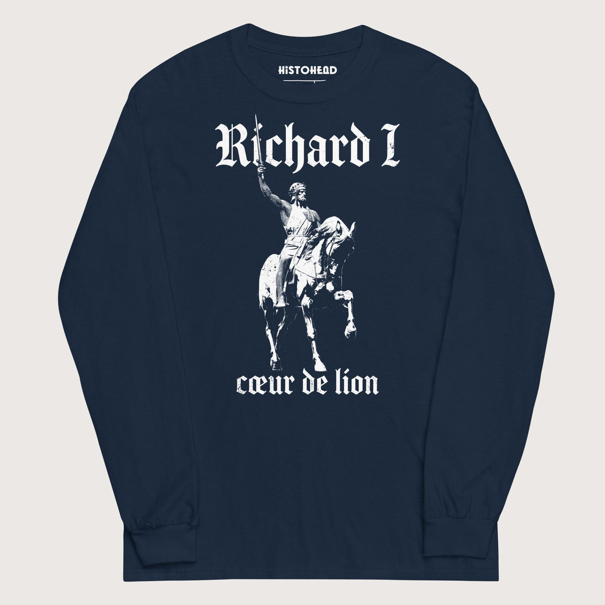 Navy Richard I Coeur de Lion - Long Sleeve - history buff gift by HistoHead