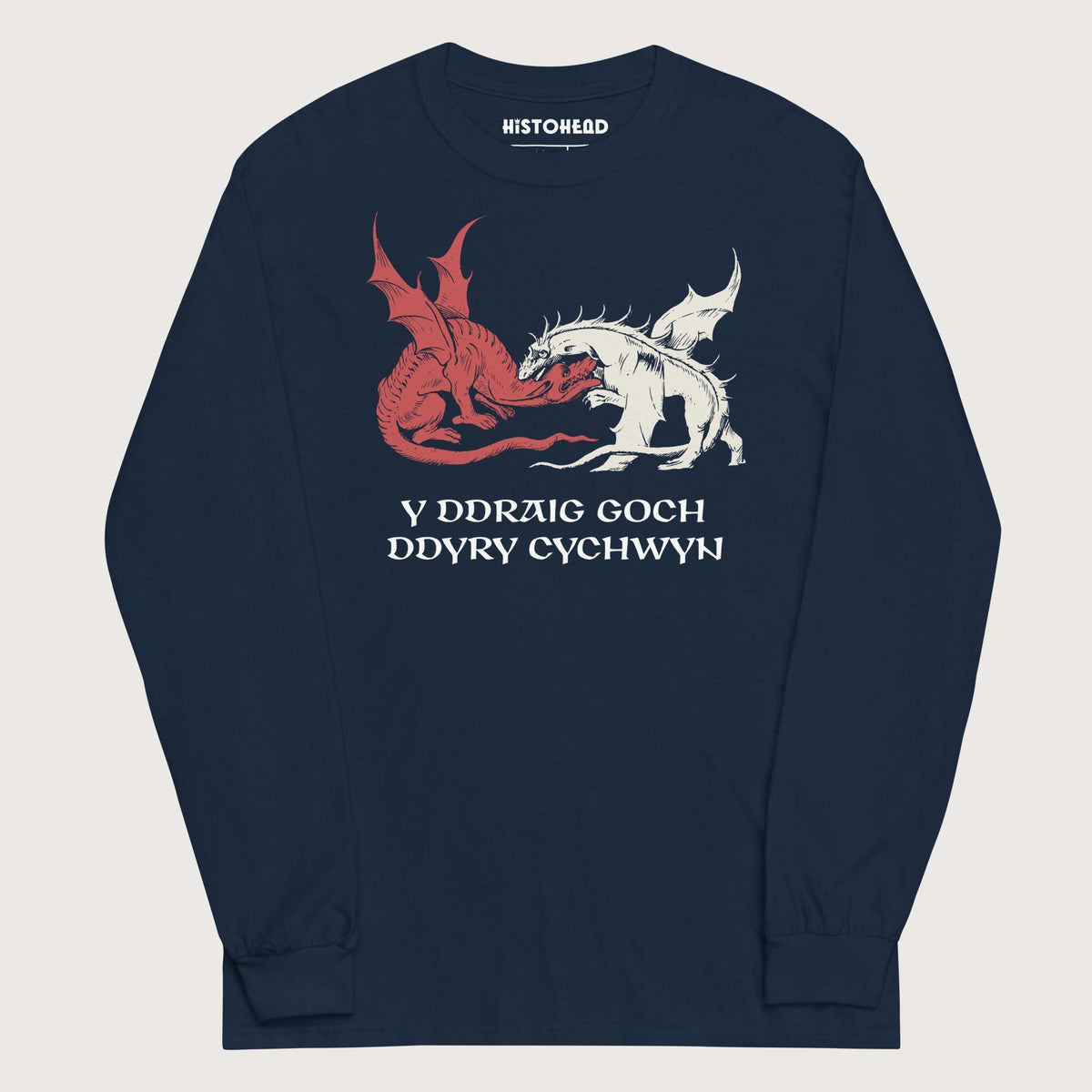Navy Red Dragon Prophecy - Long Sleeve - history buff gift by HistoHead