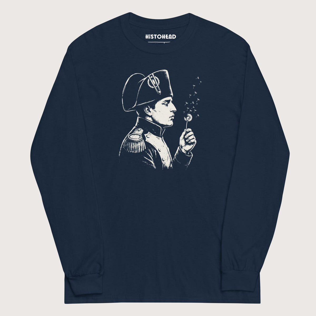 Navy Napoleon Bonaparte Blowing Wishes - Long Sleeve - history buff gift by HistoHead