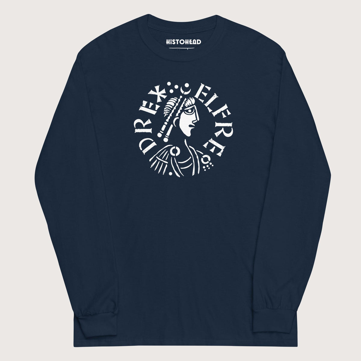 Navy Alfred the Great Penny - Long Sleeve - history buff gift by HistoHead