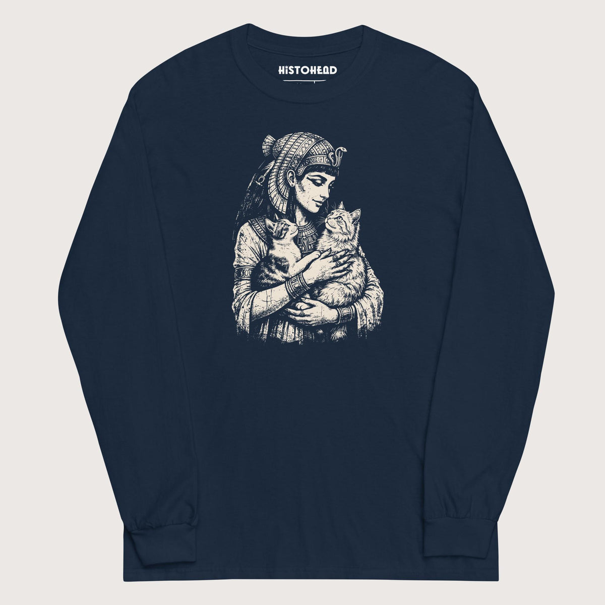 Navy Cleopatra's Cats - Long Sleeve - history buff gift by HistoHead