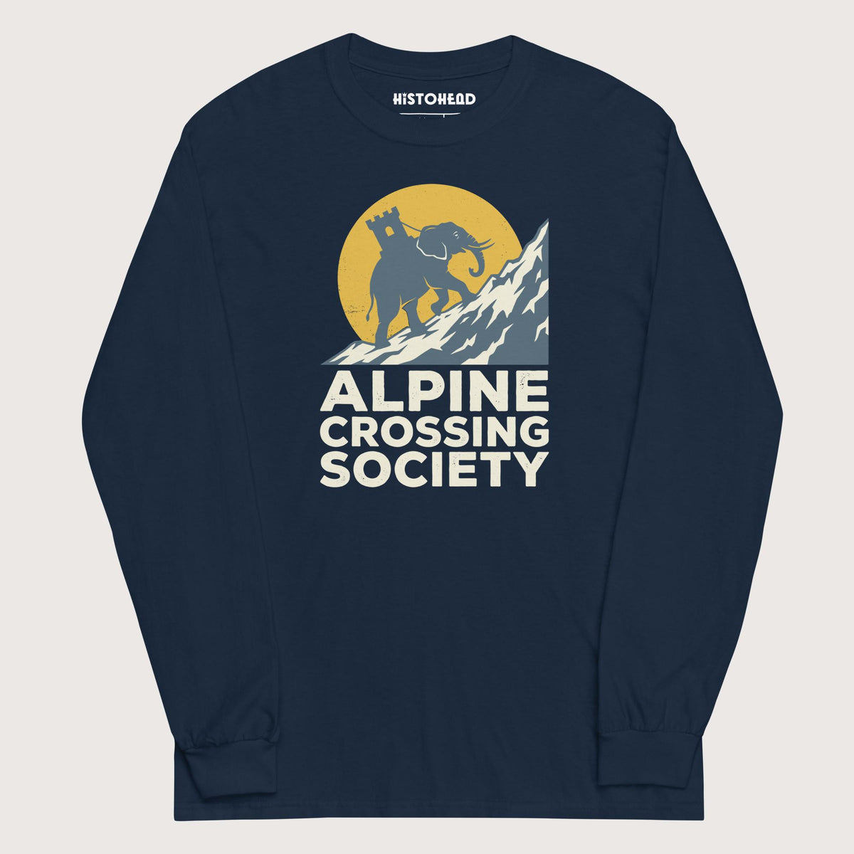 Navy Alpine Crossing Society - Long Sleeve - history buff gift by HistoHead