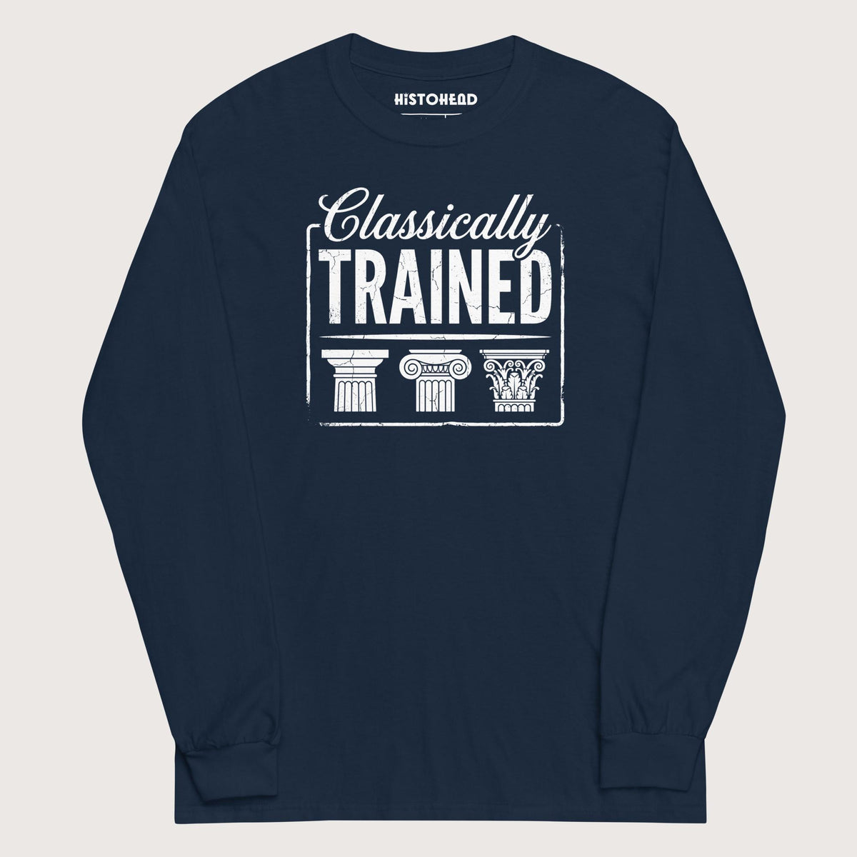 Navy Classically Trained - Long Sleeve - history buff gift by HistoHead
