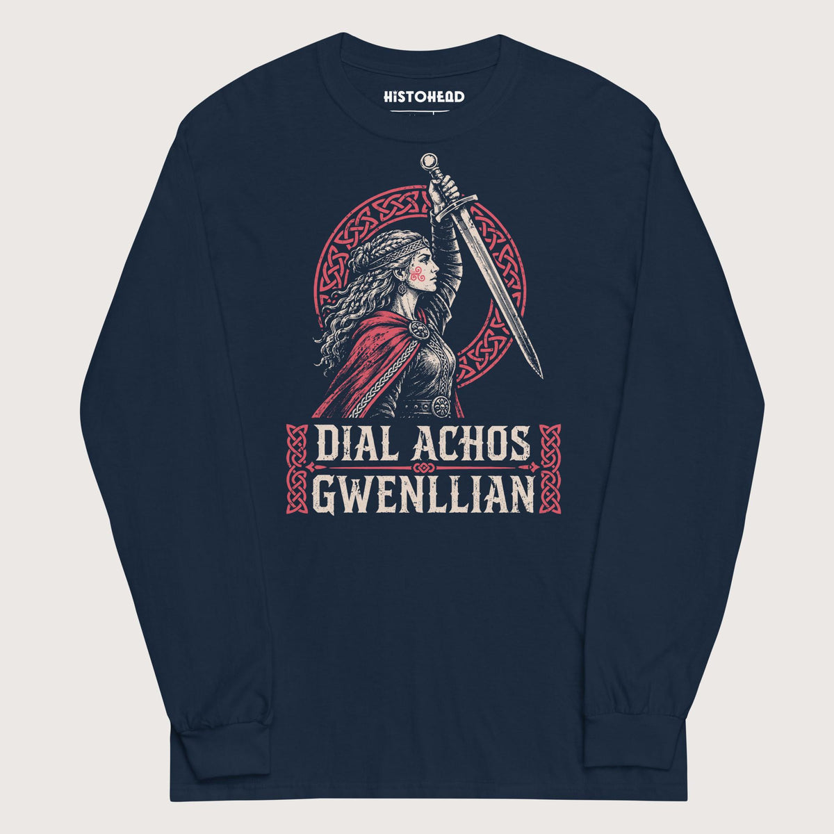 Navy Dial Achos Gwenllian - Long Sleeve - history buff gift by HistoHead