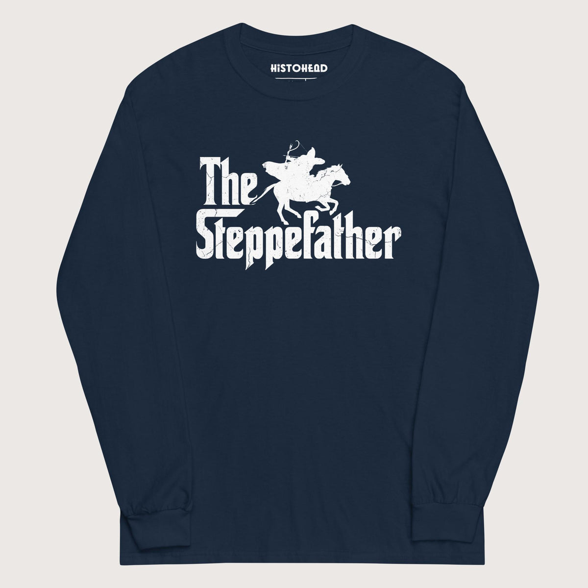 Navy The Steppefather Parthian Shot - Long Sleeve - history buff gift by HistoHead