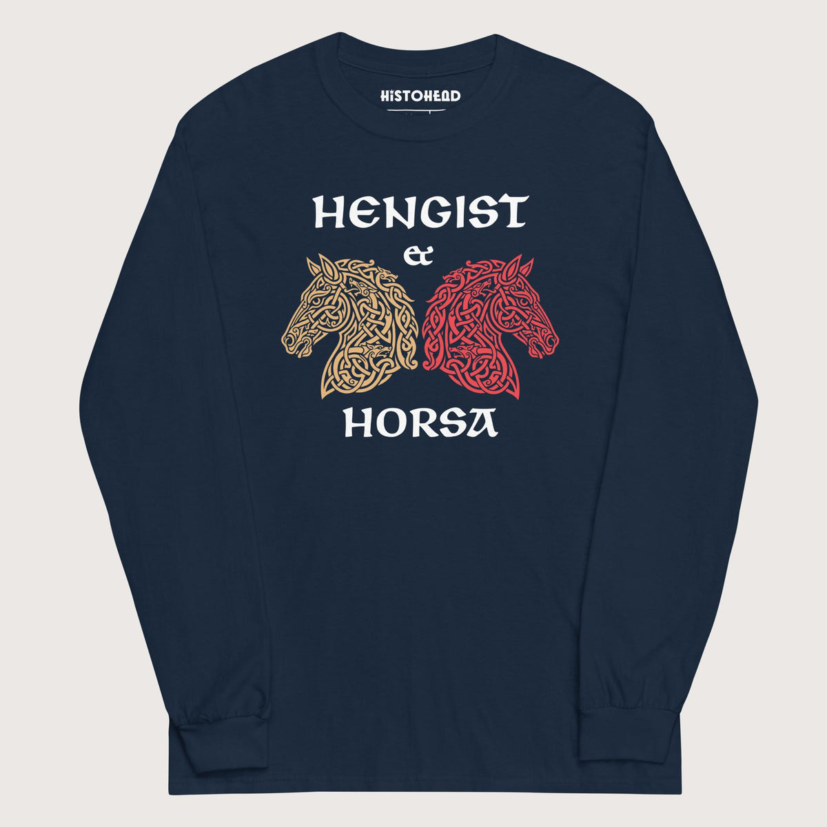 Navy Hengist and Horsa - Long Sleeve - history buff gift by HistoHead
