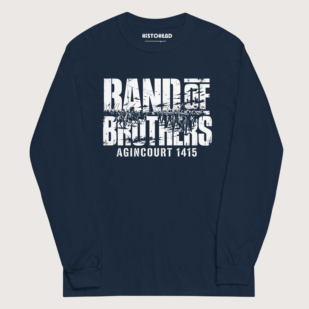 Navy Band of Brothers Agincourt 1415 - Long Sleeve - history buff gift by HistoHead