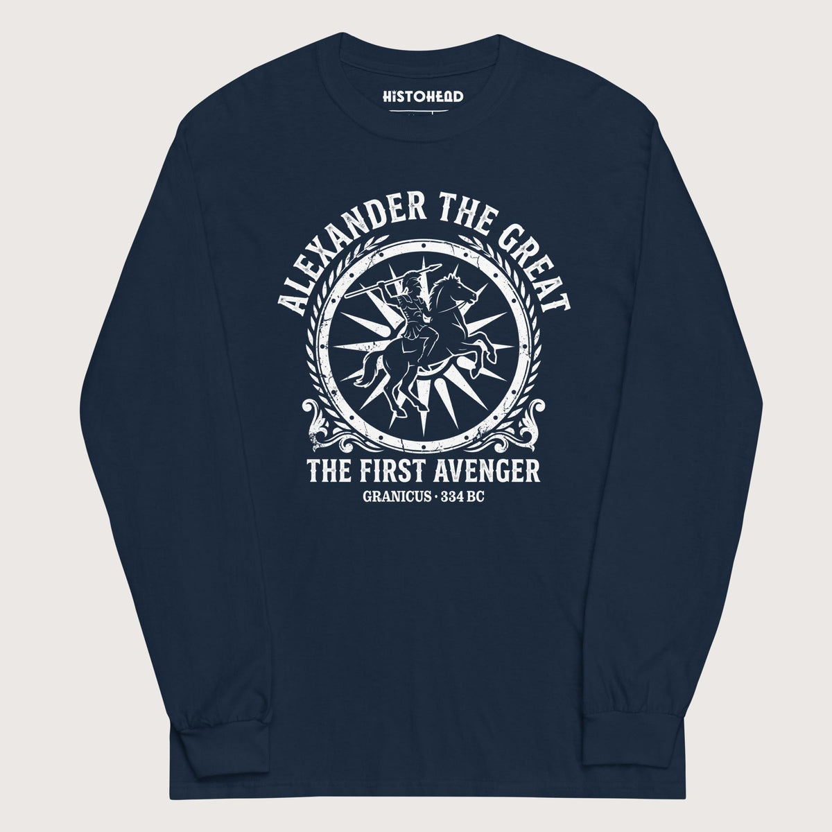 Navy Alexander the Great First Avenger - Long Sleeve - history buff gift by HistoHead