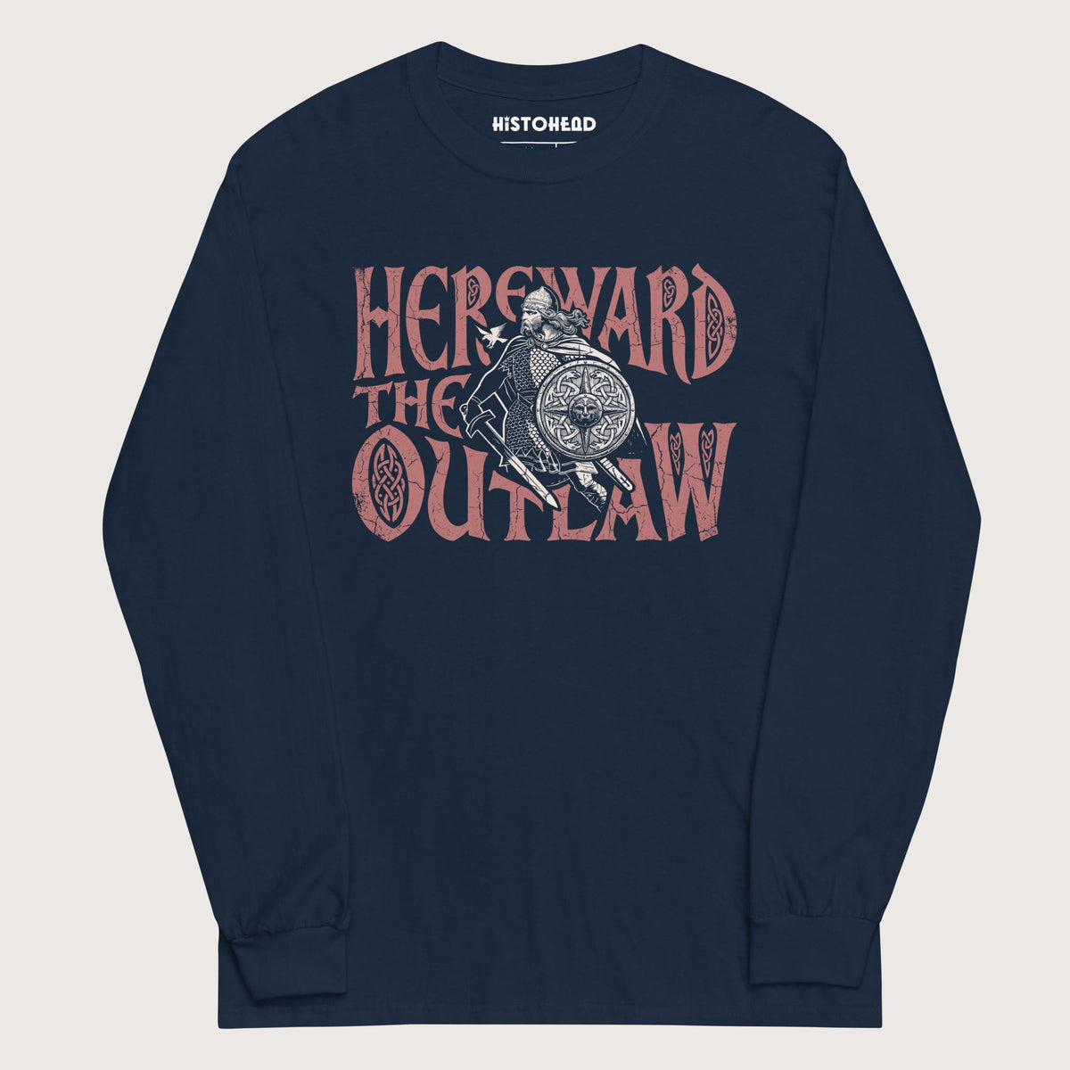 Navy Hereward the Outlaw - Long Sleeve - history buff gift by HistoHead