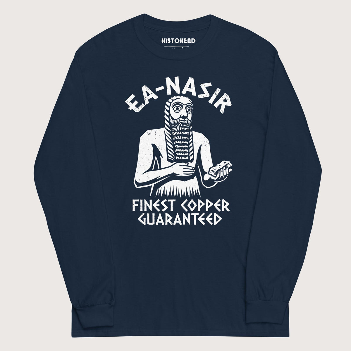 Navy Ea-Nasir Finest Copper - Long Sleeve - history buff gift by HistoHead