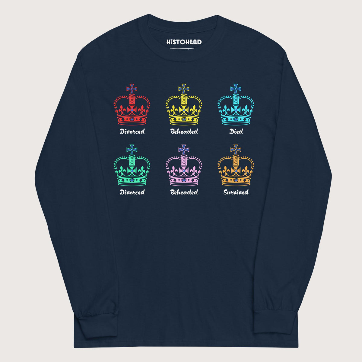 Navy Six Queens - Long Sleeve - history buff gift by HistoHead